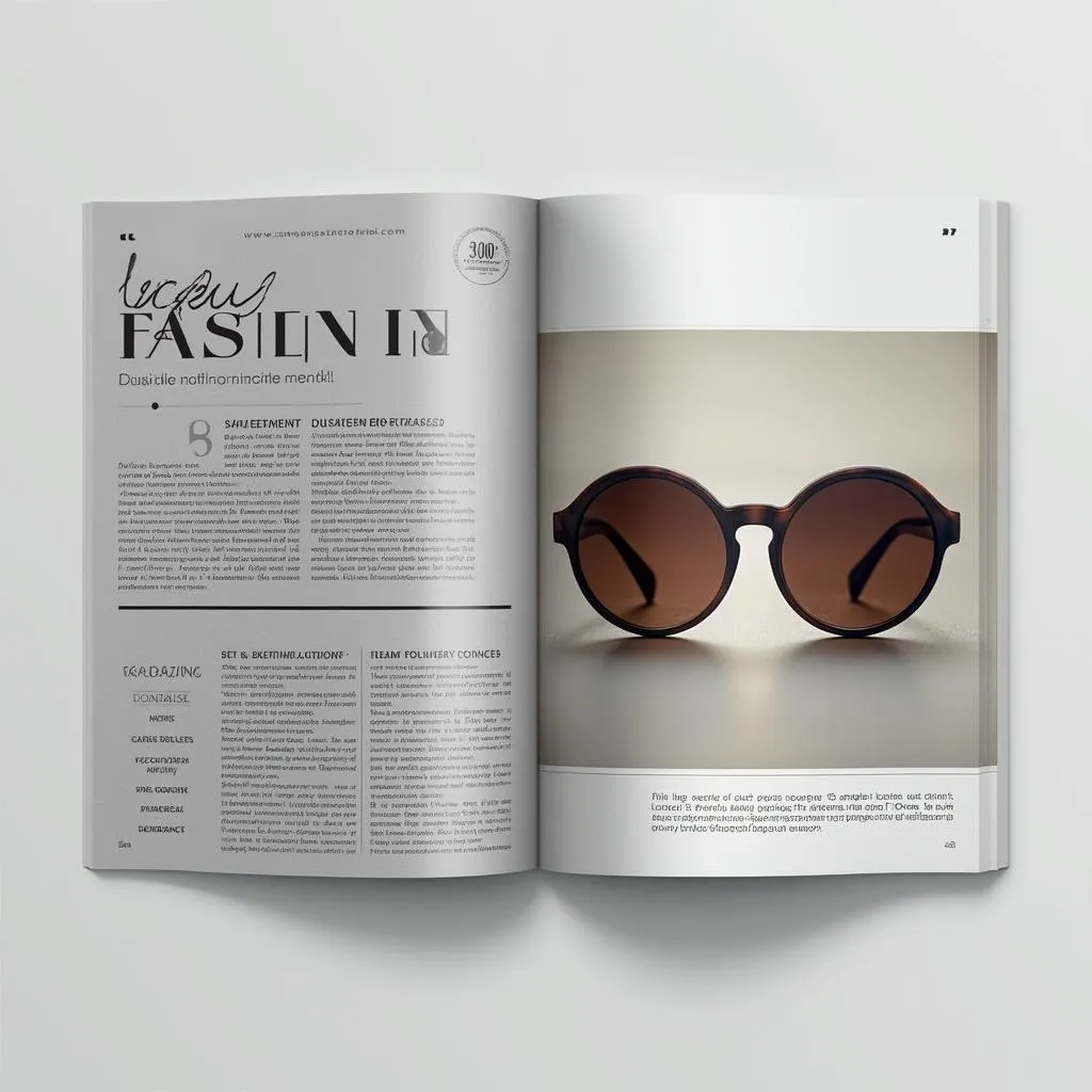Módní magazín s našimi brýlemi